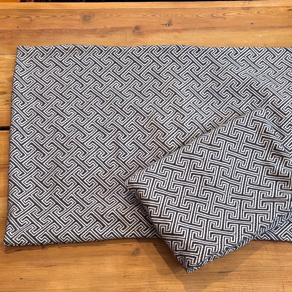 CB2 (Crate & Barrel) *Standard* Varra Organic Sham Set Black & White